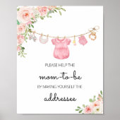 A Sweet Girl Baby Clothes Envelope Station ポスター (正面)