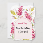 A Sweet Little Bee Is On Her Way サンキューカード (正面)