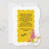 A Sweet Little Bee Is On Her Way サンキューカード (裏面)