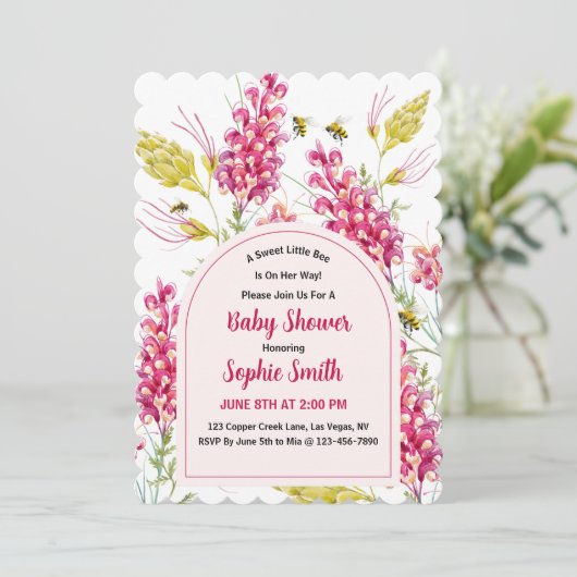 A Sweet Little Bee Is On Her Way 招待状 (スタンド正面)