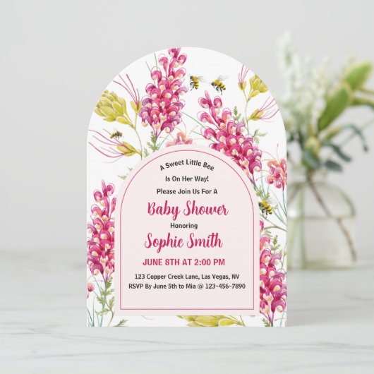 A Sweet Little Bee Is On Her Way Arch 招待状 (スタンド正面)