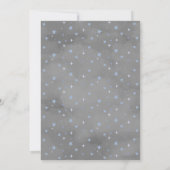 A Sweet Little Boo Is Almost Due Blue Baby Shower 招待状 (裏面)