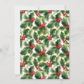 A Sweet Little Cookie Christmas Baby Shower  招待状 (裏面)