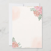 A Sweet Little Girl is on her Way Baby shower サンキューカード (裏面)