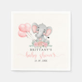 A Sweet Little Girl is on her Way Baby shower スタンダードカクテルナプキン (正面)