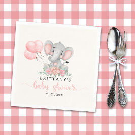 A Sweet Little Girl is on her Way Baby shower スタンダードカクテルナプキン