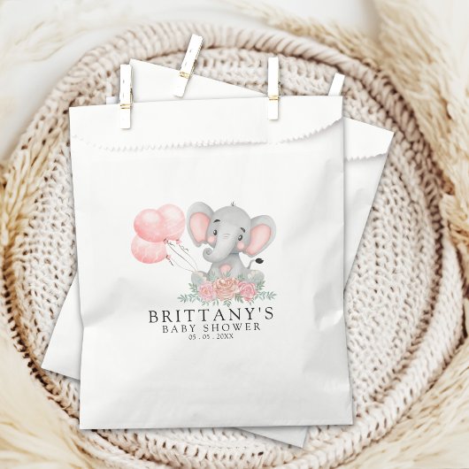 A Sweet Little Girl is on her Way Baby shower フェイバーバッグ