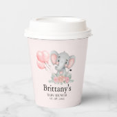 A Sweet Little Girl is on her Way Baby shower 紙コップ (正面)