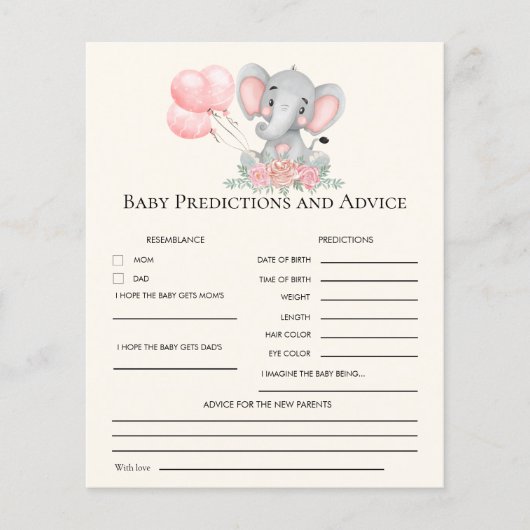 A Sweet Little Girl is on her Way Elephant (正面)