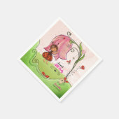 A Sweet Little Lady Ladybug Baby Shower Napkins スタンダードカクテルナプキン (角)