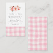 A Sweet Little One Baby Shower Enclosure Card エンクロージャーカード (正面/裏面)