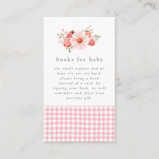 A Sweet Little One Baby Shower Enclosure Card エンクロージャーカード (正面)