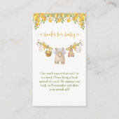 A Sweet Little One Lemon Citrus Baby Shower エンクロージャーカード (正面)