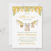 A Sweet Little One Lemon Citrus Baby Shower 招待状 (正面)