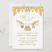 A Sweet Little One Lemon Citrus Baby Shower 招待状 (正面)