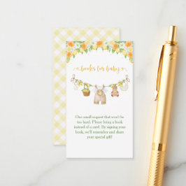 A Sweet Little One Lemon Citrus Floral Baby Shower エンクロージャーカード