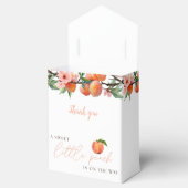 A Sweet Little Peach Baby Shower フェイバーボックス (オープン)