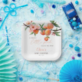 A Sweet Little Peach Baby Shower ペーパープレート (パーティー)