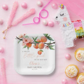 A Sweet Little Peach Baby Shower ペーパープレート (パーティー)