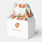 A Sweet Little Peach Baby Shower Favor Boxes フェイバーボックス (裏面サイド)