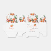 A Sweet Little Peach Baby Shower Favor Boxes フェイバーボックス (折り畳みなし)