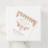 A Sweet Little Peach Clothesline Baby Shower フェイバータグ (インサイチュ)