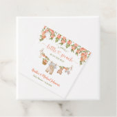 A Sweet Little Peach Clothesline Boy Baby Shower フェイバータグ (インサイチュ)
