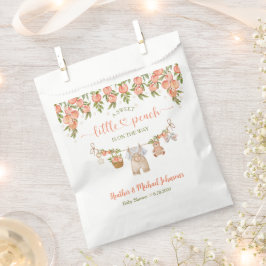 A Sweet Little Peach Clothesline Boy Baby Shower フェイバーバッグ