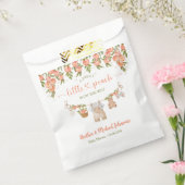 A Sweet Little Peach Clothesline Boy Baby Shower フェイバーバッグ (封をした状態)