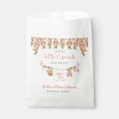A Sweet Little Peach Clothesline Girl Baby Shower フェイバーバッグ (正面)