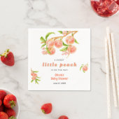 A Sweet Little Peach Fruit Baby Shower  スタンダードカクテルナプキン (インサイチュ)