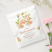 A Sweet Little Peach Fruit Baby Shower フェイバーバッグ (封をした状態)