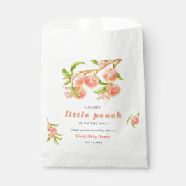 A Sweet Little Peach Fruit Baby Shower フェイバーバッグ