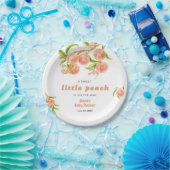 A Sweet Little Peach Fruit Baby Shower  ペーパープレート (パーティー)