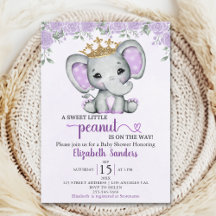 A Sweet Little Peanut is on the way Baby shower