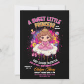 A Sweet Little Princess baby shower Invitation 招待状 (正面)