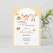A Sweet Little Pumpkin Baby Shower Invitation  招待状 (スタンド正面)