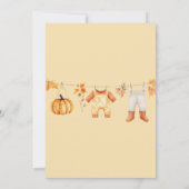 A Sweet Little Pumpkin Baby Shower Invitation  招待状 (裏面)