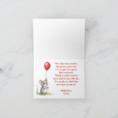 A Sweet Mouse and Cupcake Thank You Note サンキューカード (内部)