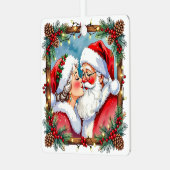 A Sweet Old-Fashioned Christmas | Mr and Mrs Claus メタルオーナメント (正面左)