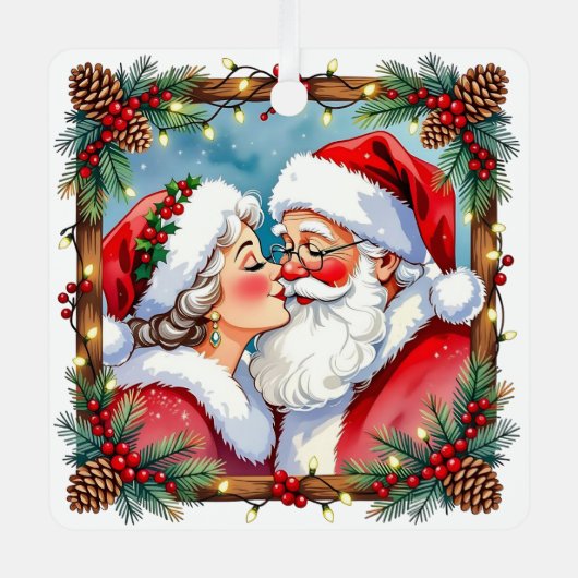 A Sweet Old-Fashioned Christmas | Mr and Mrs Claus メタルオーナメント (正面)