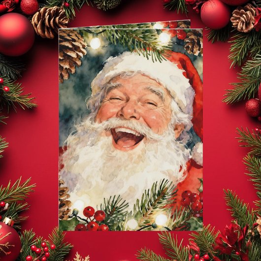 A Sweet Old-Fashioned Santa | Vintage Christmas シーズンカード