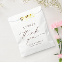 A Sweet Thank You Black & White Minimalist