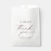 A Sweet Thank You Black & White Minimalist フェイバーバッグ (正面)