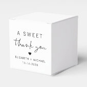 A Sweet Thank You Chic 結婚's フェイバーボックス (正面サイド)