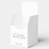 A Sweet Thank You Modern Wedding Favor Boxes フェイバーボックス (オープン)