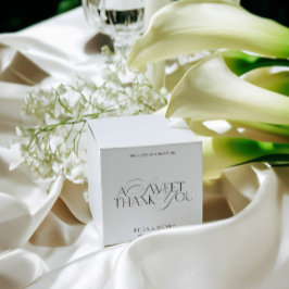 A Sweet Thank You Modern Wedding Favor Boxes フェイバーボックス