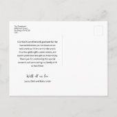 A Sweet Thank You Newborn Baby Photo BIRTH ポストカード (裏面)