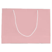 A Sweet Thanksのピンク結婚の背景 ラージペーパーバッグ (裏面)