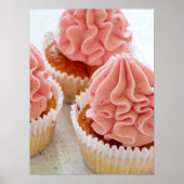 A Sweet Treat Cupcake with Pink Frosting ポスター (正面)
